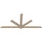 Ekena Millwork Kennewick Smooth Timber Gable Bracket, Douglas Fir, 108"W x 49"H x 1 1/2"D x 5 1/2"F, 11/12 Pitch GBW108X49X0206KEN00SDF - alternate 5
